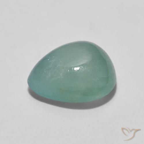 Grandidierita Verde Azulado Claro Natural 2.09ct, Formato de pêra, Translúcido