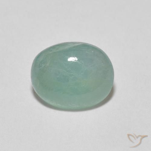 1.40ct Natural Azul esverdeado Grandidierita, oval, Translúcido