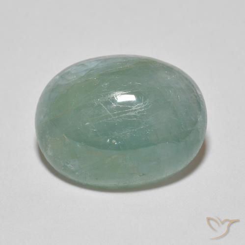 8.65ct Natural Verde claro Azul Grandidierita, oval, Translúcido