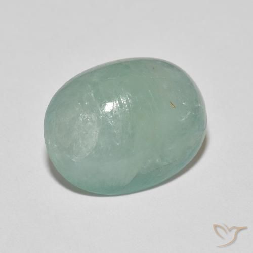 Grandidierita Azul esverdeado pálido Natural 6.72ct, oval, Translúcido