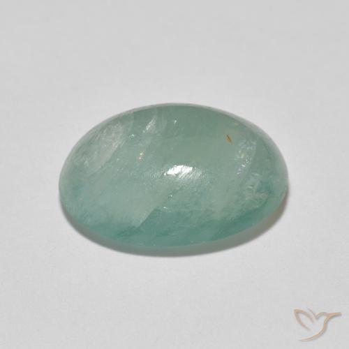 Grandidierita Azul esverdeado pálido Natural 6.72ct, oval, Translúcido