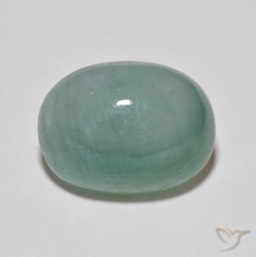 9.51ct Natural Verde Azulado Claro Grandidierita, oval, Translúcido
