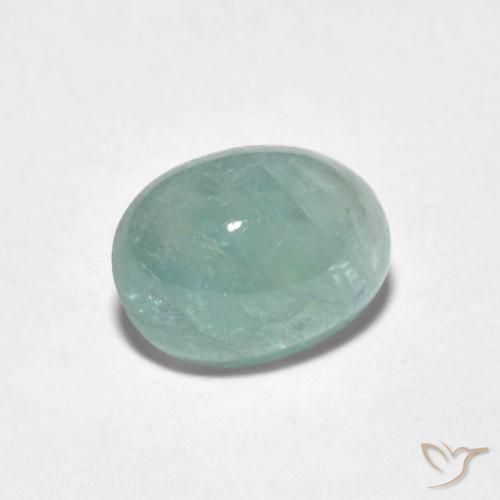 Grandidierita Azul esverdeado pálido Natural 1.82ct, oval, Translúcido