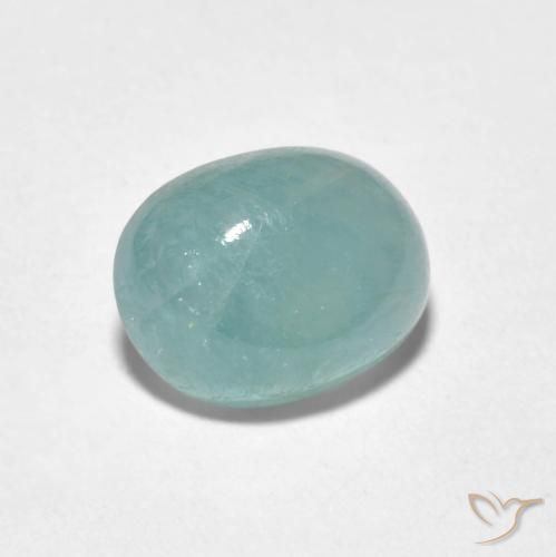 Grandidierita Verde azul pálido Natural 2.07ct, oval, Translúcido