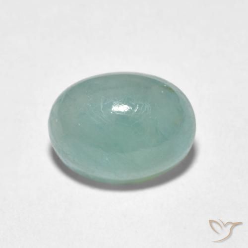 2.10ct Natural Verde Azulado Claro Grandidierita, oval, Translúcido