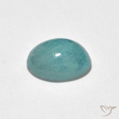 Grandidierita espuma do mar pálida Natural 1.50ct, oval, Translúcido