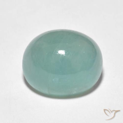 6.15ct Natural Verde Azulado Claro Grandidierita, oval, Translúcido