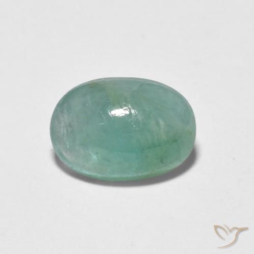 1.35ct Natural Azul esverdeado Grandidierita, oval, Translúcido