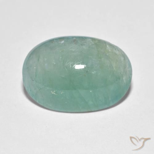 6.34ct Natural Verde azulado Grandidierita, oval, Translúcido