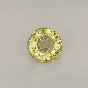 Granada grossulária amarelo natural 0,56ct, corte redondo, VVS-VS