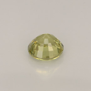 Granada grossulária amarelo natural 0,56ct, corte redondo, VVS-VS