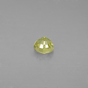 Granada grossulária amarelo natural 0,64ct, corte redondo, VVS-VS