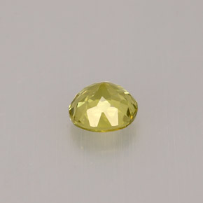 Granada grossulária amarelo natural 0,59ct, corte redondo, VS-SI