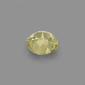 Granada grossulária amarelo natural 0,66ct, corte redondo, VS