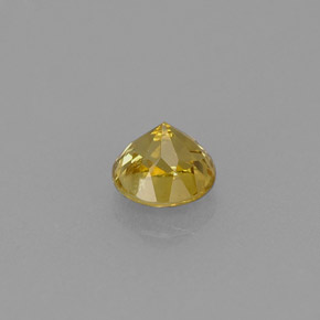 Granada grossulária amarelo natural 0,59ct, corte redondo, VVS-VS