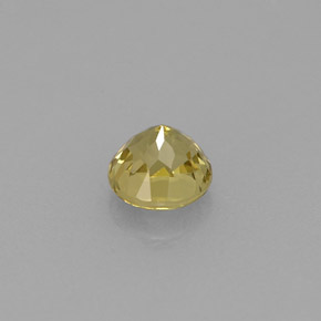 Granada grossulária amarelo natural 0,65ct, corte redondo, VVS-VS