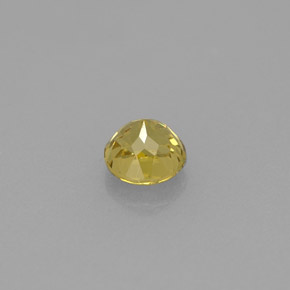 Granada grossulária amarelo natural 0,63ct, corte redondo, VVS-VS