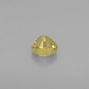 Granada grossulária amarelo natural 0,54ct, corte redondo, VS