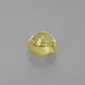 Granada grossulária amarelo natural 0,60ct, corte redondo, VS