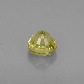 Granada grossulária amarelo natural 0,75ct, corte redondo, VS-SI
