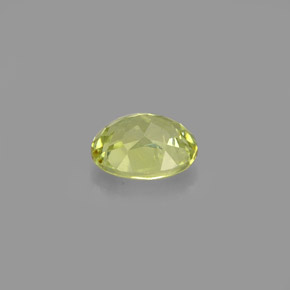 Granada grossulária verde natural 0,91ct, corte oval, VVS