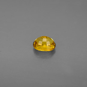Granada grossulária amarelo natural 0,73ct, corte oval, VVS-VS