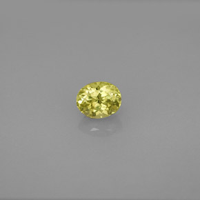 Granada grossulária verde natural 0,64ct, corte oval, VS-SI
