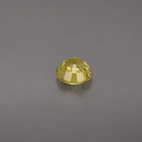 Granada grossulária amarelo natural 0,61ct, corte redondo, VS