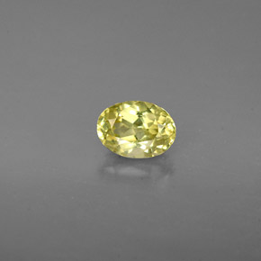 Granada grossulária verde natural 0,71ct, corte oval, VVS-VS