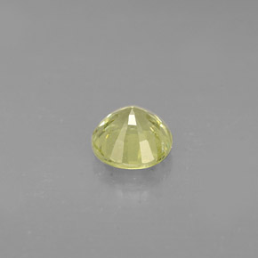Granada grossulária amarelo natural 0,58ct, corte redondo, VS-SI