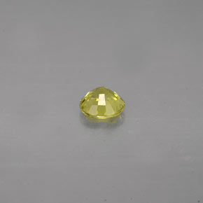 Granada grossulária verde natural 0,49ct, corte redondo, VVS