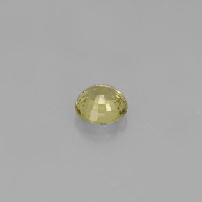 Granada grossulária verde natural 0,43ct, corte redondo, VS