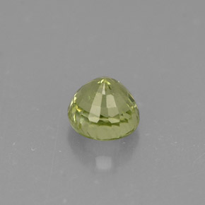 Granada grossulária verde natural 0,50ct, corte redondo, VS