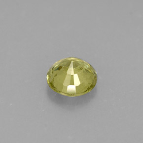 Granada grossulária verde natural 0,37ct, corte redondo, VS