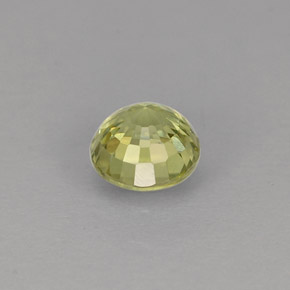 Granada grossulária verde natural 0,49ct, corte redondo, VVS-VS