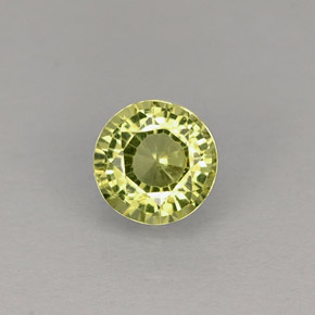Granada grossulária verde natural 0,46ct, corte redondo, VVS-VS