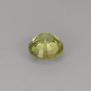 Granada grossulária verde natural 0,46ct, corte redondo, VVS-VS