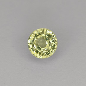 Granada grossulária verde natural 0,35ct, corte redondo, VVS-VS