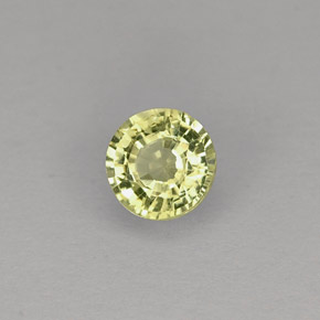 Granada grossulária verde natural 0,35ct, corte redondo, VVS-VS