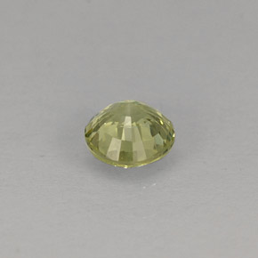 Granada grossulária verde natural 0,35ct, corte redondo, VVS-VS