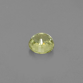 Granada grossulária verde natural 0,40ct, corte redondo, VVS-VS