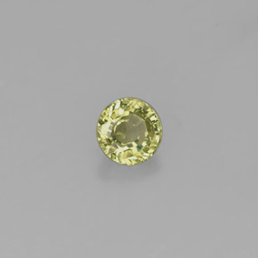 Granada grossulária verde natural 0,46ct, corte redondo, VS