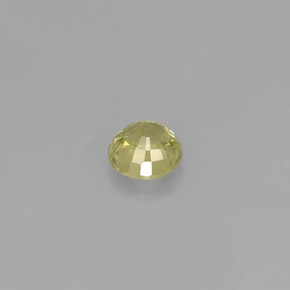 Granada grossulária verde natural 0,46ct, corte redondo, VS
