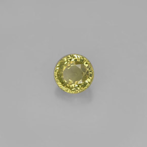 Granada grossulária verde natural 0,54ct, corte redondo, VS