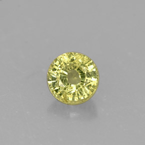 Granada grossulária verde natural 0,46ct, corte redondo, VS-SI