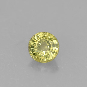 Granada grossulária verde natural 0,46ct, corte redondo, VS-SI