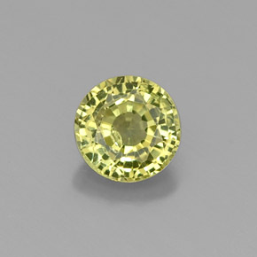 Granada grossulária verde natural 0,54ct, corte redondo, VS