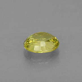 Granada grossulária amarelo natural 0,53ct, corte oval, VS