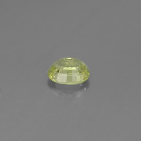 Granada grossulária verde natural 0,52ct, corte oval, VS