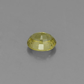 Granada grossulária verde natural 0,47ct, corte oval, VS